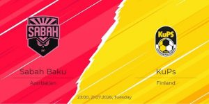 Soi kèo Sabah Baku vs KuPS, 23h ngày 21/07 – Vòng loại C1
